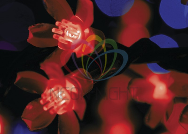 Купить NEON-NIGHT Светодиодное дерево "Сакура", высота 3,6м, диаметр кроны3,0м, красные светодиоды, IP65, понижающий трансформатор в комплекте, 531-232