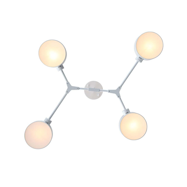 Купить ST Luce SLE183502-04 Люстра потолочная Белый/Белый E14 4*60W
