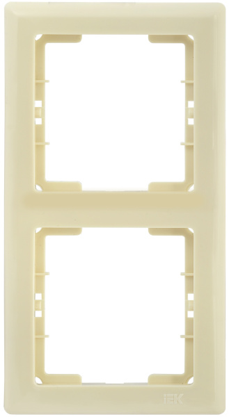 IEK РB-2-БК Рамка 2 мест. верт. BOLERO кремовый EMB21-K33