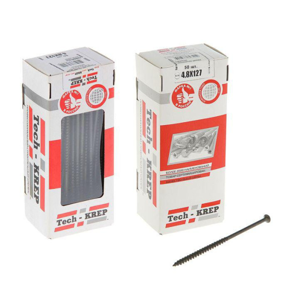 Tech-Krep Саморез ШСГД 4,8х127 (50 шт) - коробка с ок. 112221