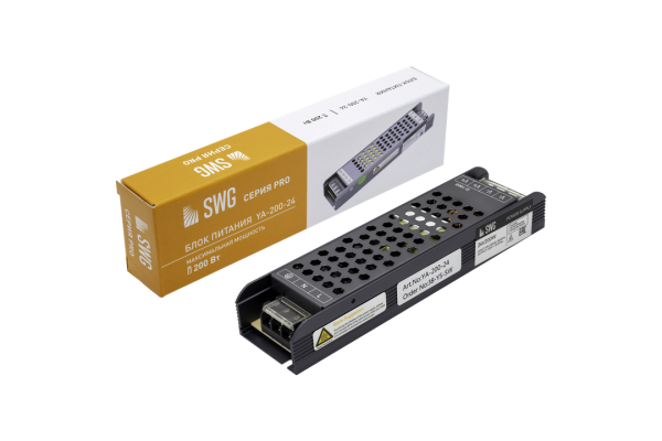 SWG Блок питания для светодиодной ленты, 200Вт, 24В 002834