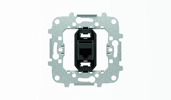 ABB Розетка телекоммуникационная на 8 контактов, тип RJ45, категория 5е 2CLA811800A1001