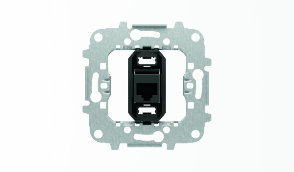 ABB Розетка телекоммуникационная на 8 контактов, тип RJ45, категория 5е 2CLA811800A1001