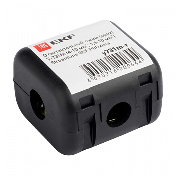 EKF PROxima Ответвительный сжим (орех) У731М (4-10 мм2; 1,5-10 мм2) розничный стикер StreamLine