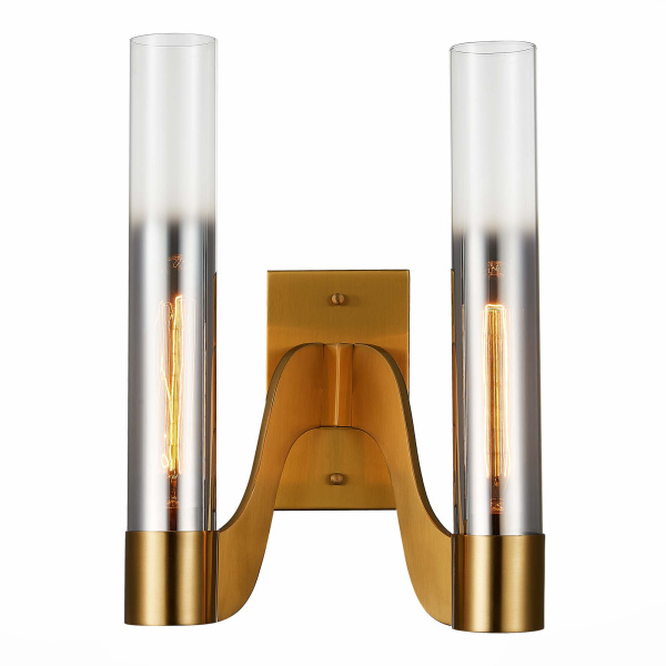 ST LUCE  SL1235.301.02 Бра Латунь/Хром, Прозрачный E14 2*40W