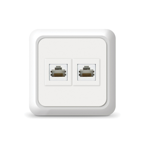 UNIVersal "Олимп" Розетка Бел комп. 2-ая 1076