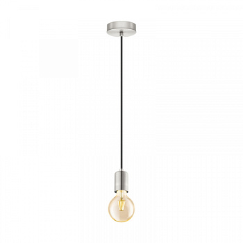 Eglo 32522 Подвес YORTH, 1х60W (E27), 100, H2000, сталь, никель матовый