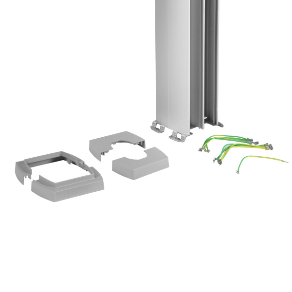 Купить Legrand Snap-On колонна алюминиевая с крышкой из алюминия 4 секции, высота 3,3 метра, цвет алюминий 653051