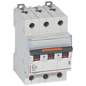Legrand DX3 Автоматический выключатель 3P 25A (B) 25kA 409731