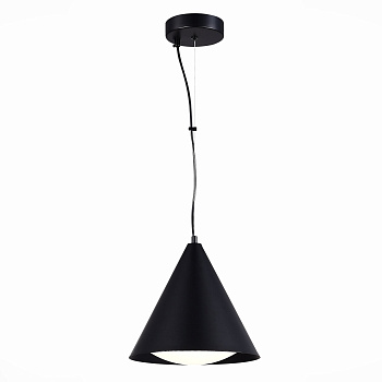 ST LUCE SL6501.403.01 Светильник подвесной Черный/Черный LED 1*7W 3000K ST LUCE SL6501.403.01 Светильник подвесной Черный/Черный LED 1*7W 3000K