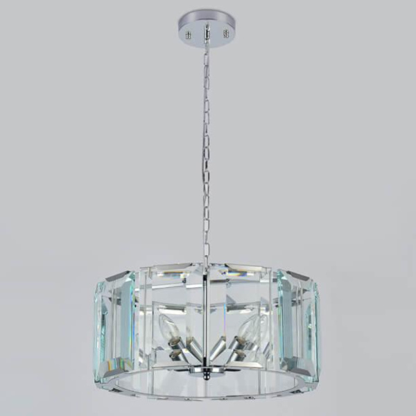 Купить Ambrella Подвесная люстра с хрусталем TR5131 CH/CL хром/прозрачный E14/5 max 40W D500*1000