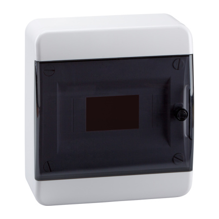 КЭАЗ Корпус пластиковый Навесной OptiBox P-BNK-2-08-IP41 Прозрачная черная дверь 117915