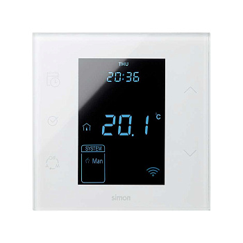 Simon 100 Белый глянец Регулятор теплого пола электронный Simon iO 16A 230В~ 10004811-130