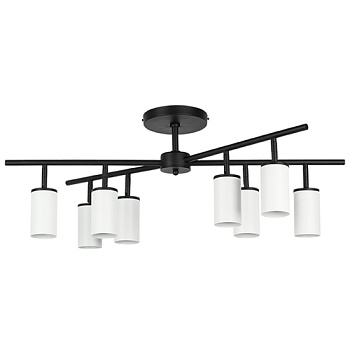 Lightstar LR728368 Люстра RULLO 8х50W GU10 ЧЕРНЫЙ/БЕЛЫЙ (571728+214436-8), шт