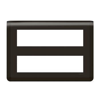 Legrand Mosaiс Рамка - Программа Mosaic - 2х8 модулей - матовая черная 079077L