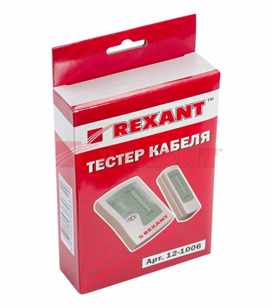 Купить Тестер Кабеля RJ-45+RJ-11 - 468 Rexant 12-1006