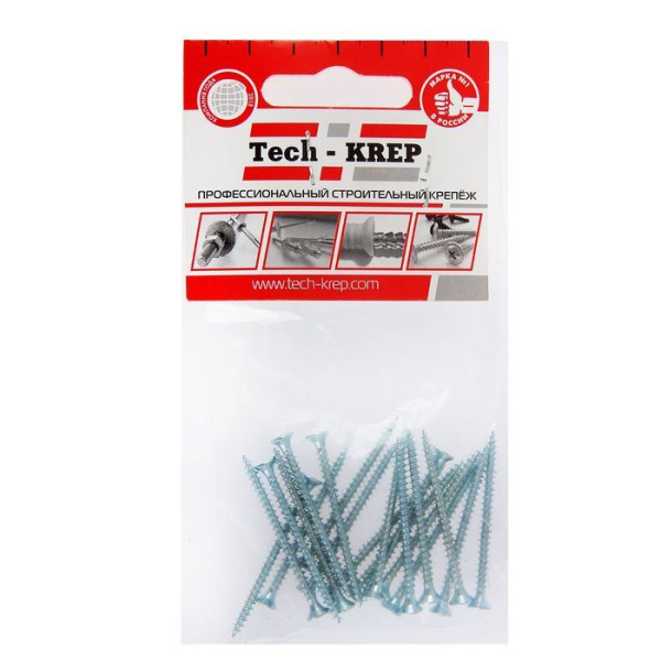 Купить Tech-Krep Саморез ШУц 3,0х30 пот. гол. (25 шт) - пакет 102412
