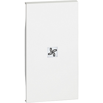 BT Living now Белый Лицевая панель с символом вентилятор для выключ и переключ 2 мод KW01M2RN