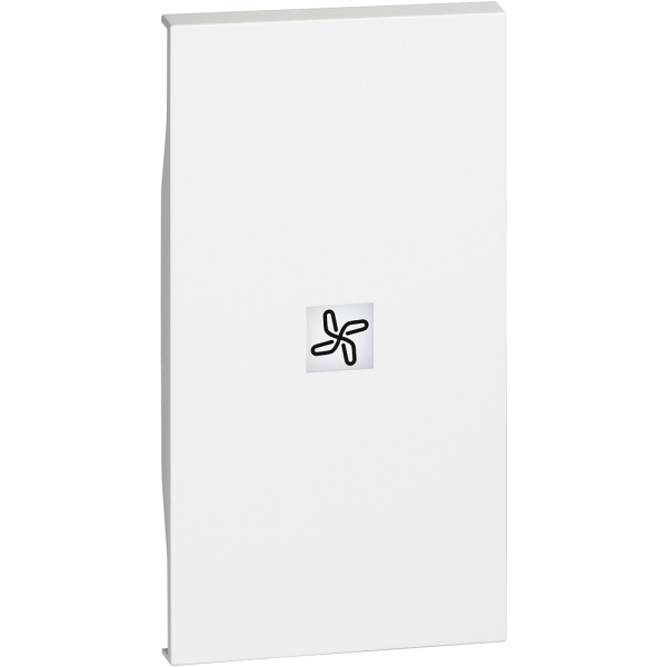 BT Living now Белый Лицевая панель с символом вентилятор для выключ и переключ 2 мод KW01M2RN