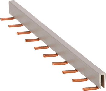 ABB CR-MJ Шинная разводка (не разрезаемая) для реле CR-M, расстояние между штырьками 27 мм 1SVR405658R6000