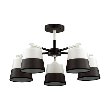Lumion 5215/5C COMFI черный, белый Люстра потолочная E27 5*60W 220V BESSIE