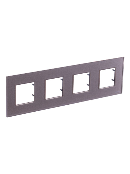 Купить ABB NIE Zenit Стекло Брызги шампанского Рамка 4-я 2+2+2+2 мод 2CLA227400N3901