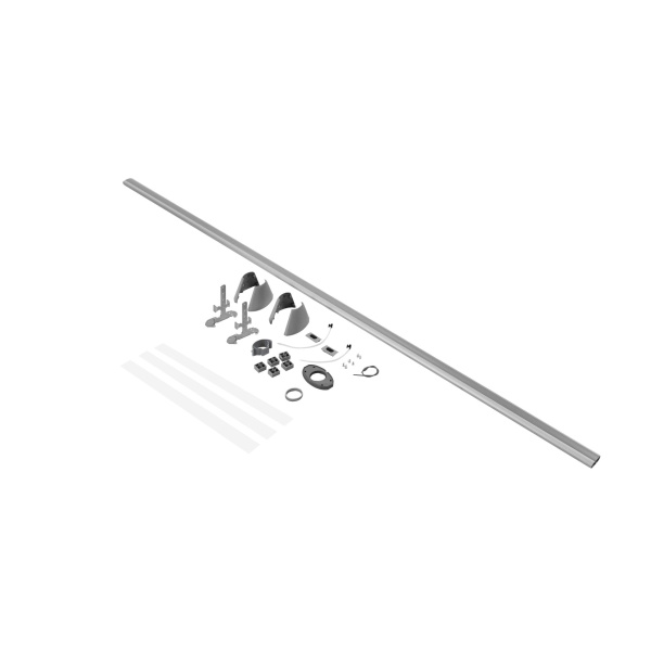 Купить Legrand Колонна Ovaline алюминиевая с крышкой из пластика, высота 3,2 метра, цвет алюминий 653054