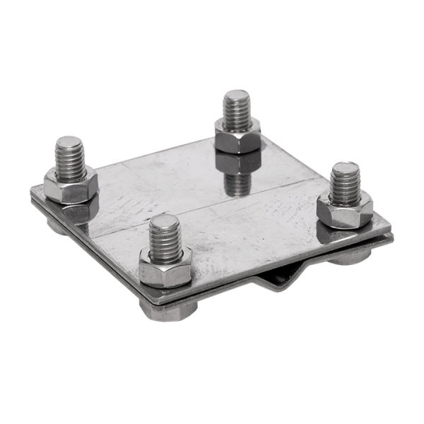 Купить EKF PROxima Зажим заземлитель 20 - полоса 50 (пластина 70*80мм) Ni