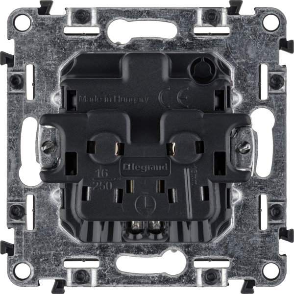 Купить Legrand Valena ALLURE DIY Сл.кость Розетка 1-ая с/з, безвинт.зажим 753821