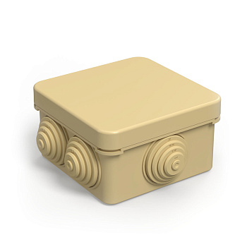 Промрукав Коробка распределительная 40-0200-1001 для о/п безгалогенная (HF) сосна 70х70х40 (132шт/кор)