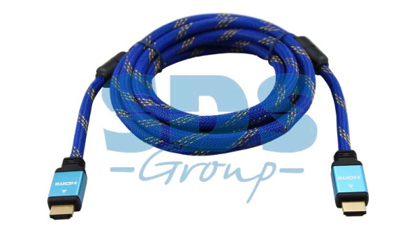 Шнур HDMI - HDMI gold 1.5М шелк с фильтрами (carton box) Rexant 17-6733