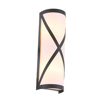 ST LUCE SL076.411.01 Светильник уличный настенный  Черный/Белый E27 2*60W