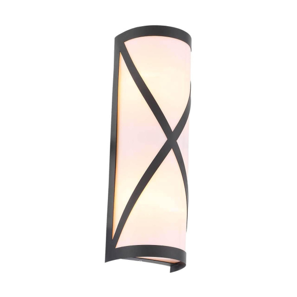 ST LUCE SL076.411.01 Светильник уличный настенный  Черный/Белый E27 2*60W