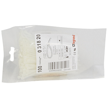 Legrand Colring Хомут 2,4х95 бесцветный (упак.=100шт.) 031820