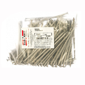 Tech-Krep Гвоздь строительный 3,5х90 (1 кг) - пакет 101589