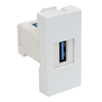 Kopos Розетка USB QUADRO QD 45x22,5 (HB) QD 45X22.5-USB_HB