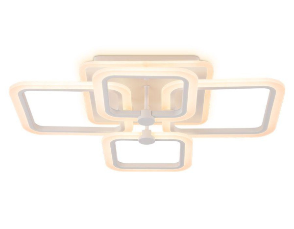 Купить Ambrella Потолочный светодиодный светильник с пультом FA533/2+2 WH белый 105W 770*540*120 (ПДУ РАДИО 2.4)