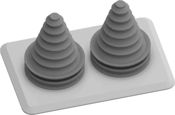 ABB TZ104 фланец с 2-мя кабельными рукавами 2CPX010456R9999