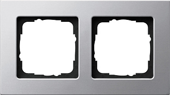 Gira E22 Алюминий Рамка 2-ая 0212203