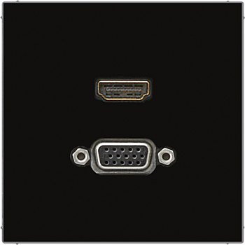 JUNG HDMI / VGA, чёрный MALS1173SW