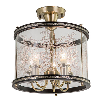 Citilux CL408253R Версаль Венге Светильник Люстра Потол.