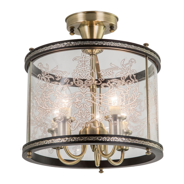 Citilux CL408253R Версаль Венге Светильник Люстра Потол.