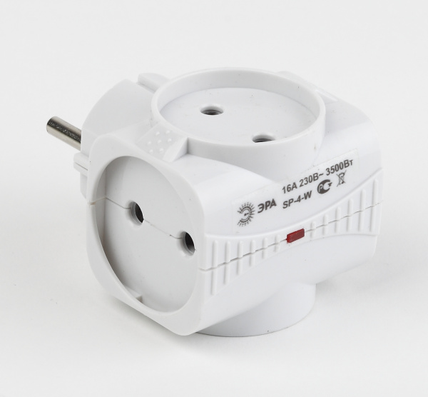 Купить ЭРА SP-4-W Тройник 4гн, без заземления