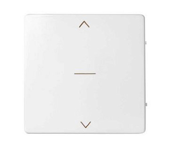 Simon S82 Concept Матовый белый, Клавиша для трехпозиционного выключателя жалюзи с пиктограммой "стрелки" 8200033-090
