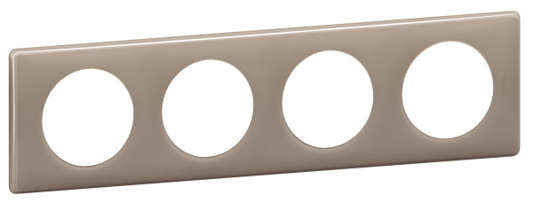 Купить Legrand Celiane Кофейный глянец Рамка 4-я (2+2+2+2 мод) 066614