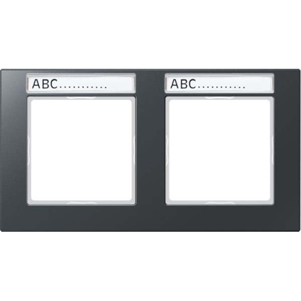 JUNG Рамка 2-кратная, матовый антрацит AC5820BFNAANM