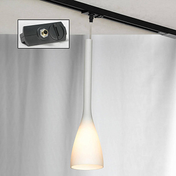 Lussole S.R.L Металл Никель /  Стекло трековый светильник однофазный E14 40W LSN-0106-01-TAB Lussole S.R.L Металл Никель /  Стекло трековый светильник однофазный E14 40W LSN-0106-01-TAB