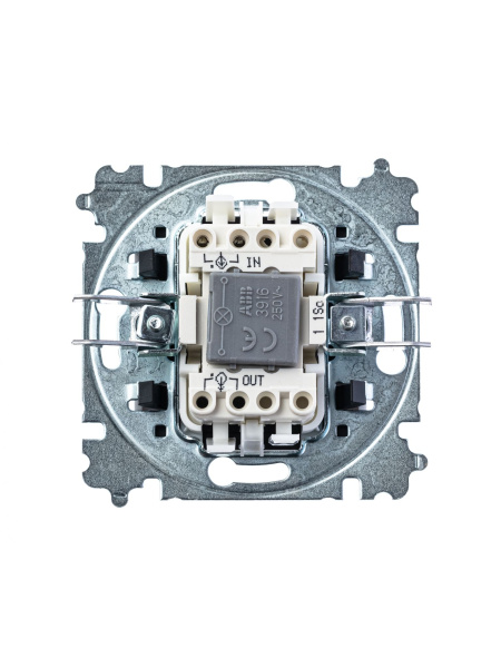 Купить ABB EPJ Levit кофе макиато / белый Выключатель 1-клавишный с подсветкой, 2CHH590146A6018