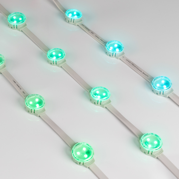 Купить Arlight Модуль управляемый SOLEX-SPI-3535-3-12V RGB 120deg (D30x16mm, 0.75W, IP67) (-) 029240