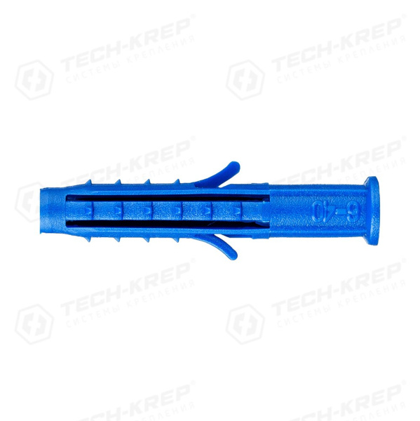 Tech-Krep Дюбель распорный Чапай 6х40 шипы+усы (полипропилен) (100 шт) - пакет 117855